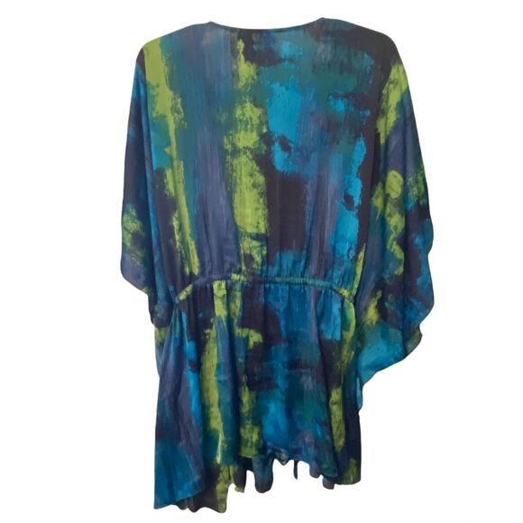 Catherines Exclusive Added Dimensions Sleepwear Robe One Plus Size Poolside - Picture 5 of 7